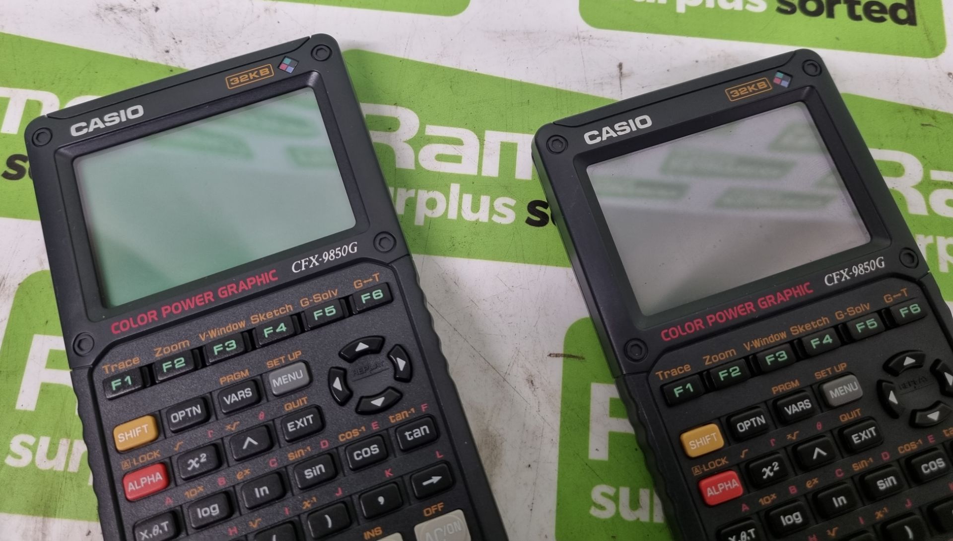 2x Casio CFX-9850G colour power graphic electronic PPI calculators - Image 2 of 3