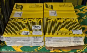 4x packs of ESAB rod welding electrode 3.25mm Chrome/Nickel - 3 packs per box