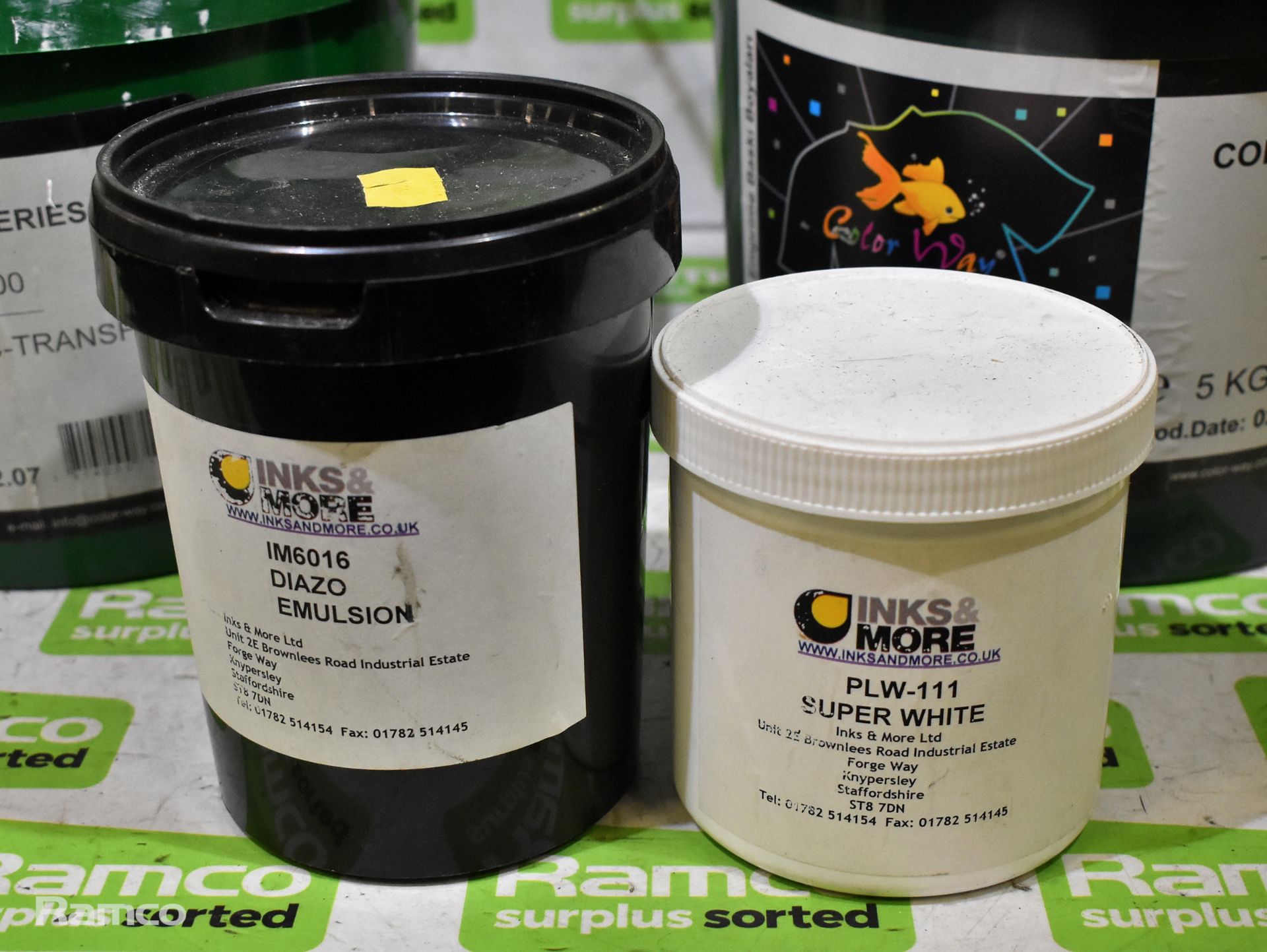 4x Tubs of textile screen printing inks - Image 4 of 4