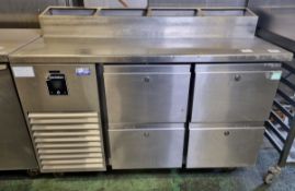 Precision Refrigeration MCU 211 4 drawer counter chiller - 136 x 70 x 107cm
