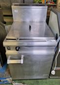 Falcon G2860 stainless steel single tank twin basket freestanding gas fryer