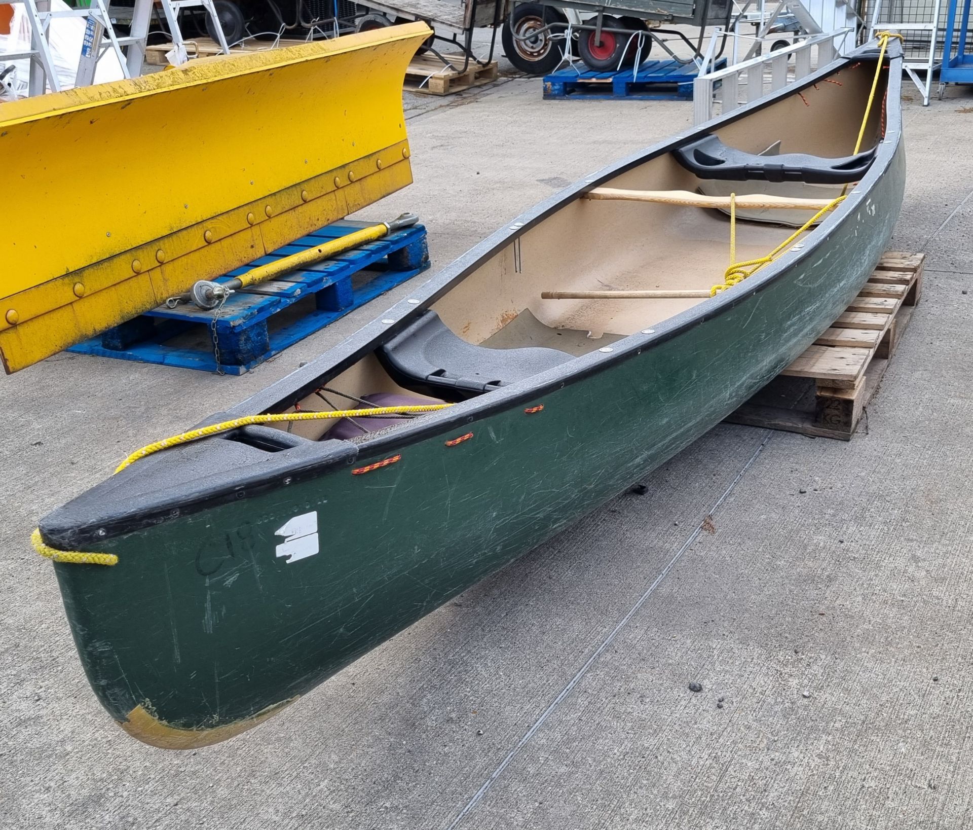 Discovery 158 green canoe - L 490 x W 100 x H 45 cm - Image 6 of 6