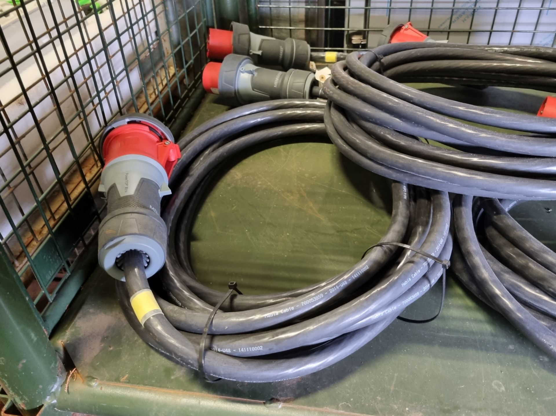 3x Mennekes 125a 400vac 3 Phase Power Harness heavy duty cables 10m - Image 4 of 4