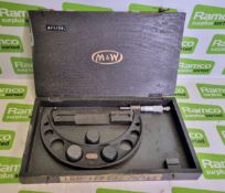 Moore and Wright No 971 external micrometer with case