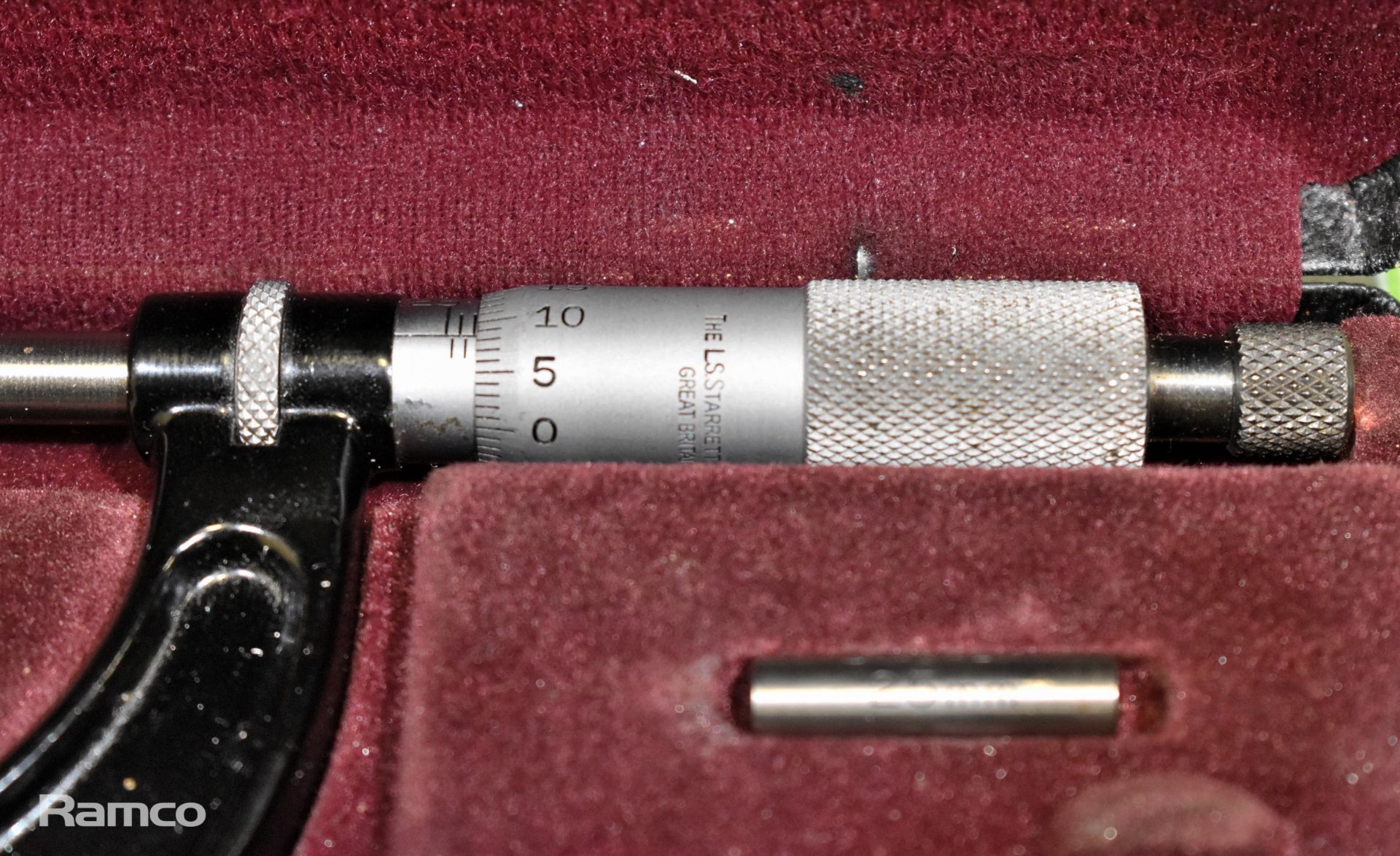 Starrett No 436 25-50mm micrometer caliper with case - Image 2 of 4