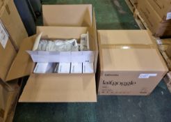 2x boxes of Laif.works clear eye protection safety goggles with adjustable strap