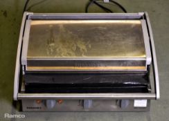 Roband GSA815R ribbed top contact grill station
