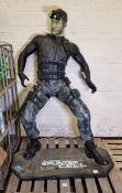 Life Size Tom Clancy's Splinter Cell Sam Fisher Statue - W 1250 x D 500 x H 1800mm (approx)