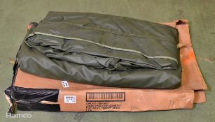 US Army PN 12340761 HMMWV M998 1 1/4 ton 2 man fitted cover rear cargo troop area green