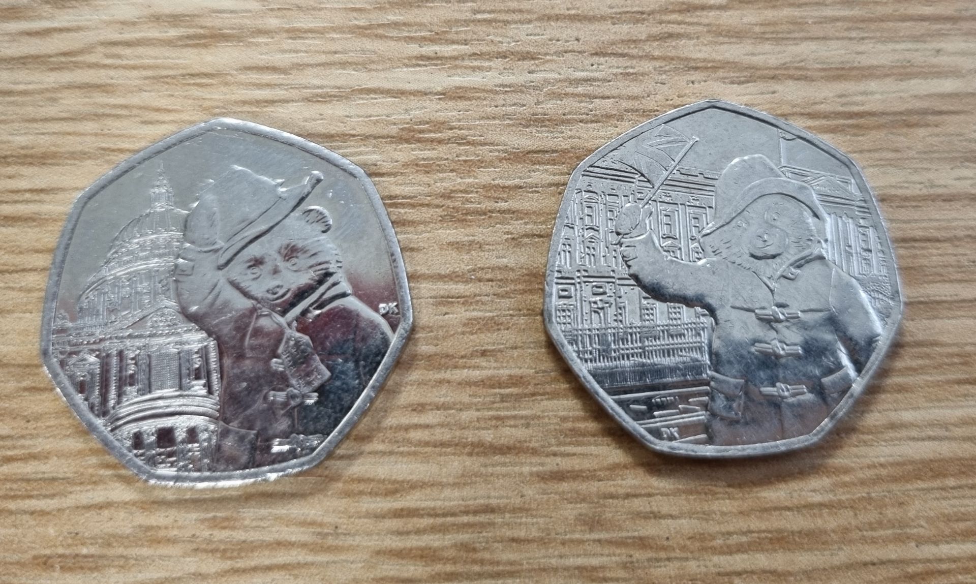 Collection of collectable Paddington Bear 50p coins - Full set of 4 coins - Image 3 of 4