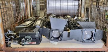 11 x Stage lights including Selecon Profile, Selecon Fresnel and Spotlight Fresnel - AS SPARES