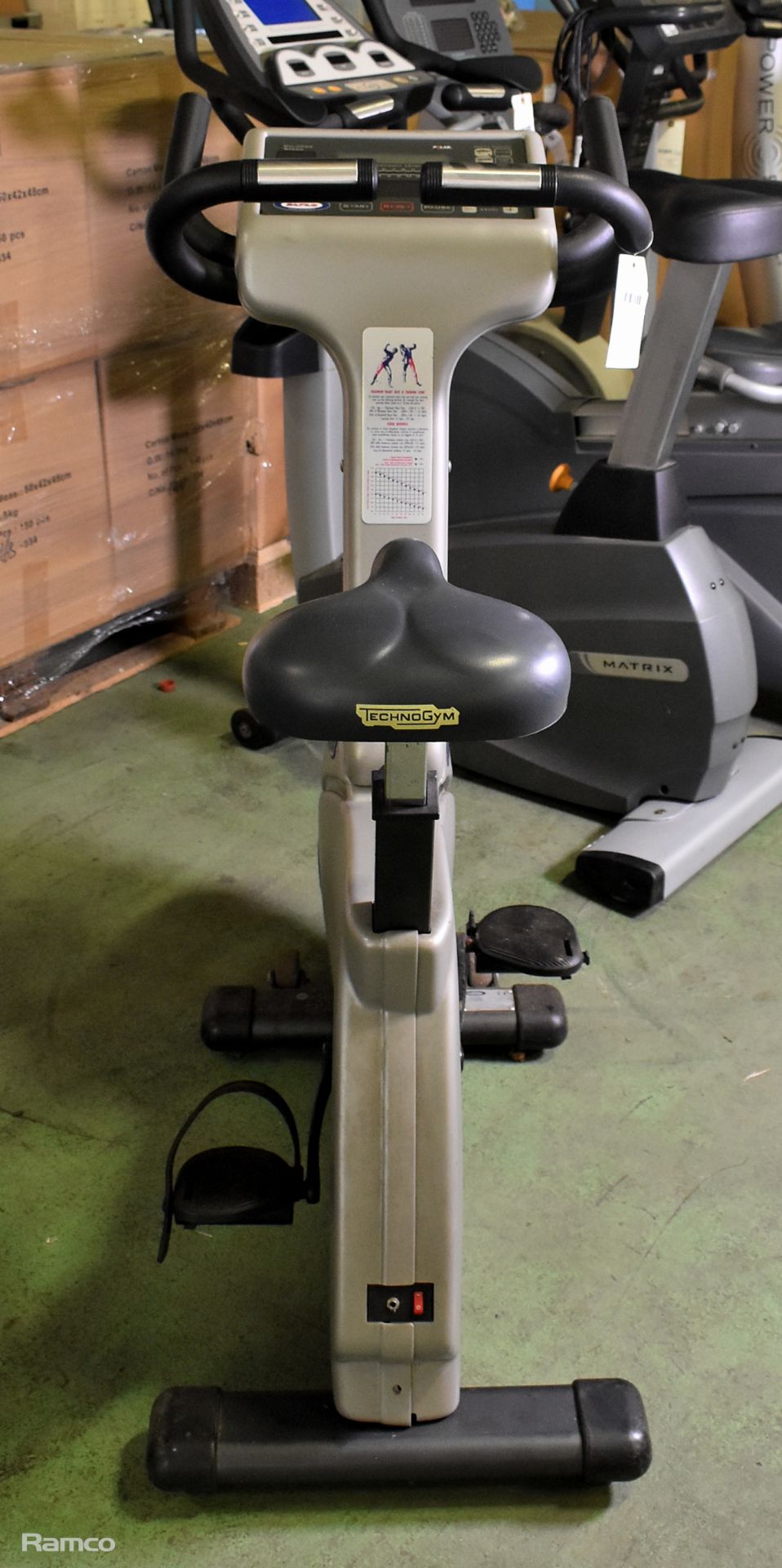 Sapilo WorkActive exercise bike - L 110 x W 48 x H 120cm - with Technogym seat - Image 8 of 8