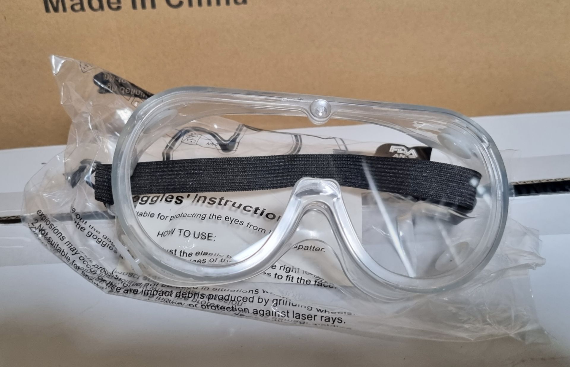 Tapmedic LLC safety goggles - 150 pairs per box - Image 3 of 3