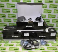 3x boxes of Riley Arezzo RCY00161 Clear Lense Goggles - 5 pieces per box