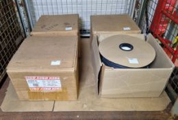 4x boxes of Kiso D Profile PD/X black rubber seals - 17 x 21mm x 50 Mtr