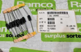 Fixed 10w electrical wirewound resistors (10pc pack)