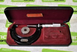 Starrett No 436 25-50mm micrometer caliper with case (incomplete)