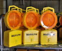 12x Maxilite flashing orange beacon lights