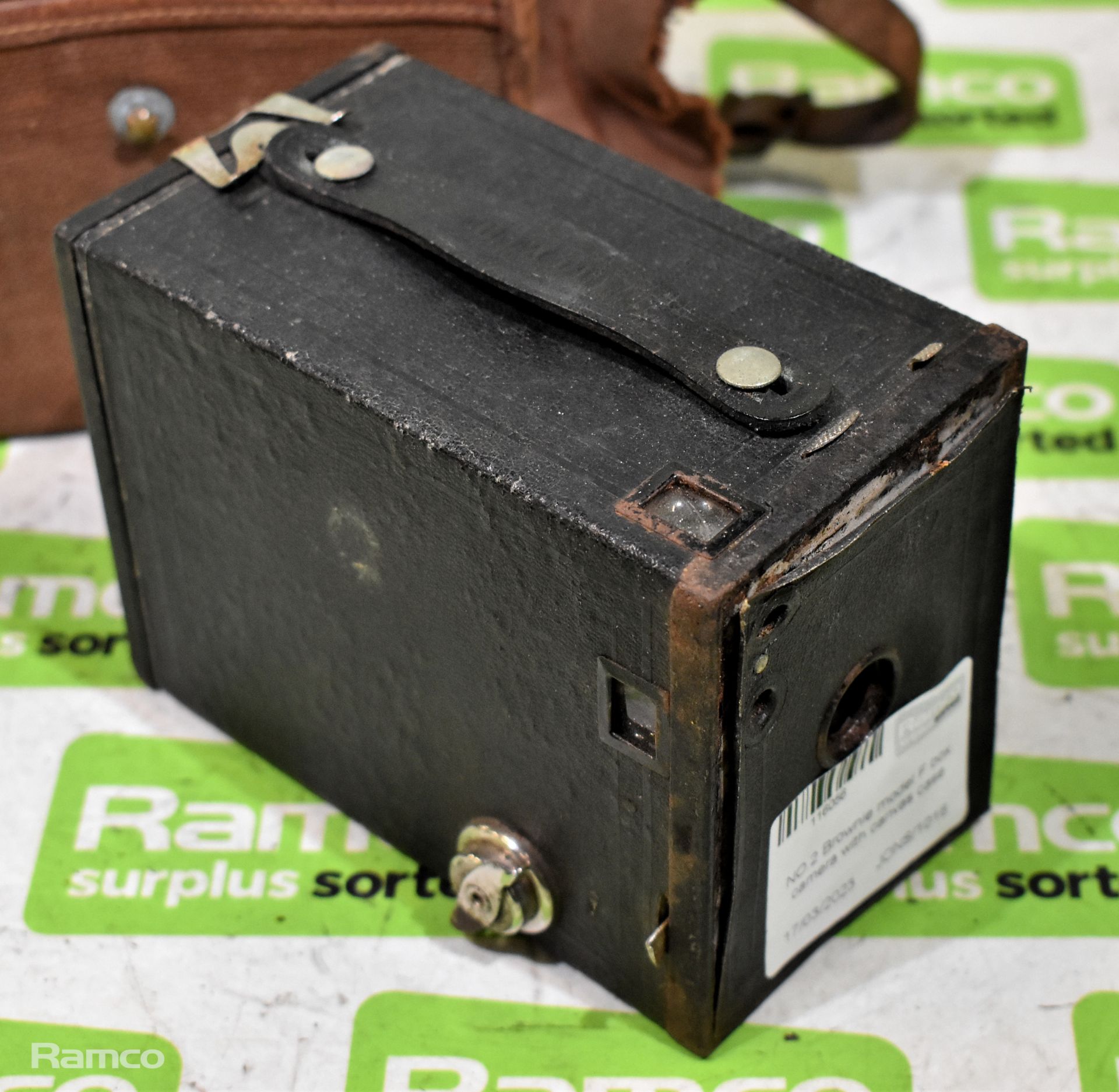NO.2 Brownie model F box camera with canvas case - Image 2 of 6