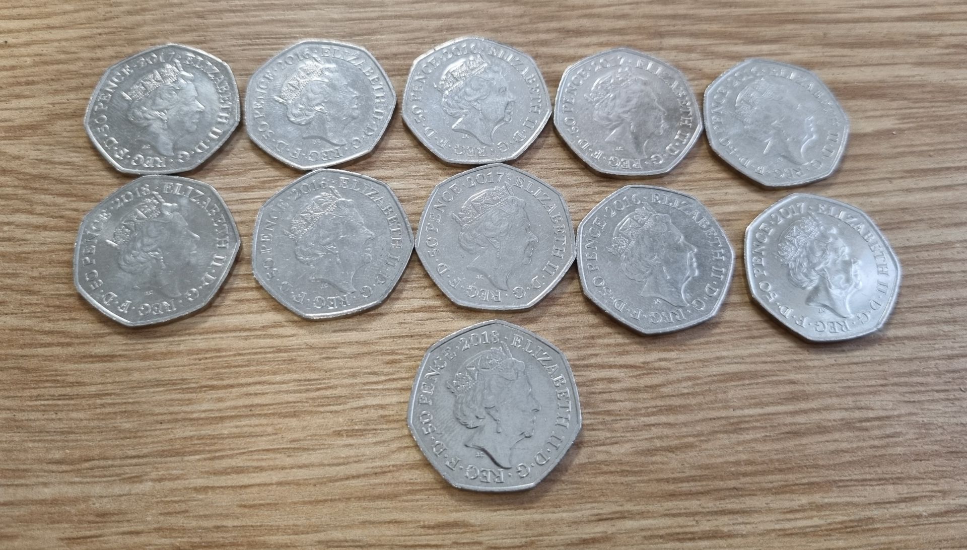 Collection of collectable Beatrix Potter 50p coins - Set of 11 coins out of 15 - Image 2 of 7