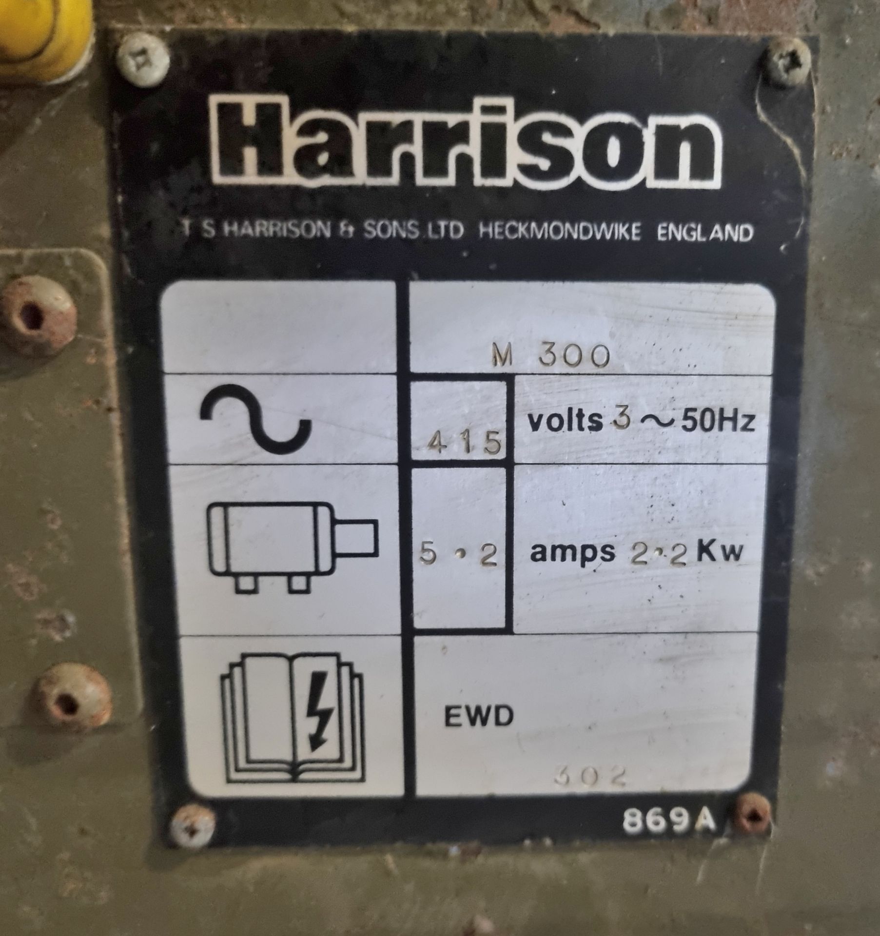 Harrison M300 lathe with hydraulic copy attachment and chuck - Bild 14 aus 14