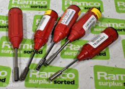 5x Soltork torque screwdrivers fixed - 3.5 lb.inch