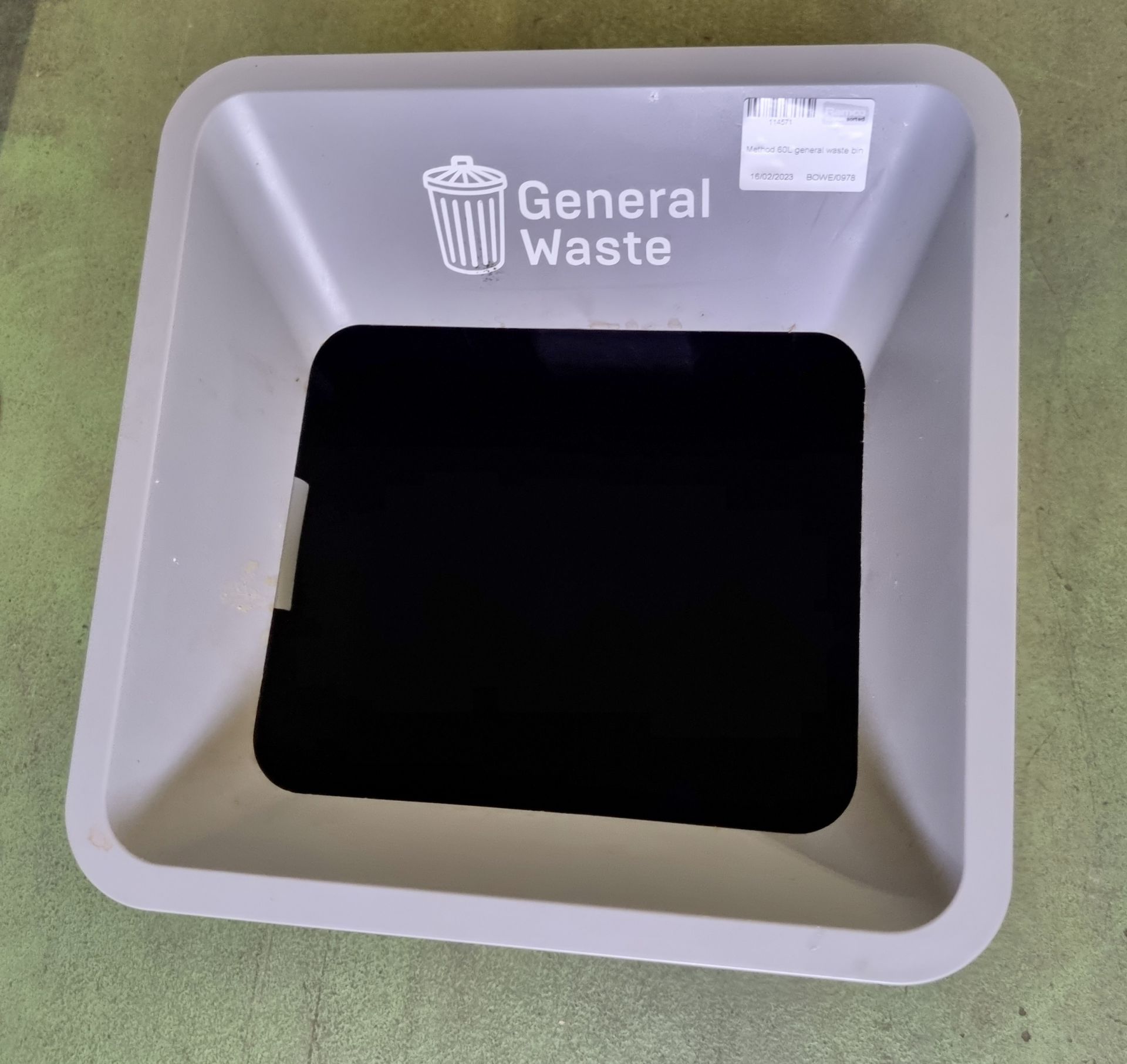 6x Method 60L general waste bins - Image 3 of 3