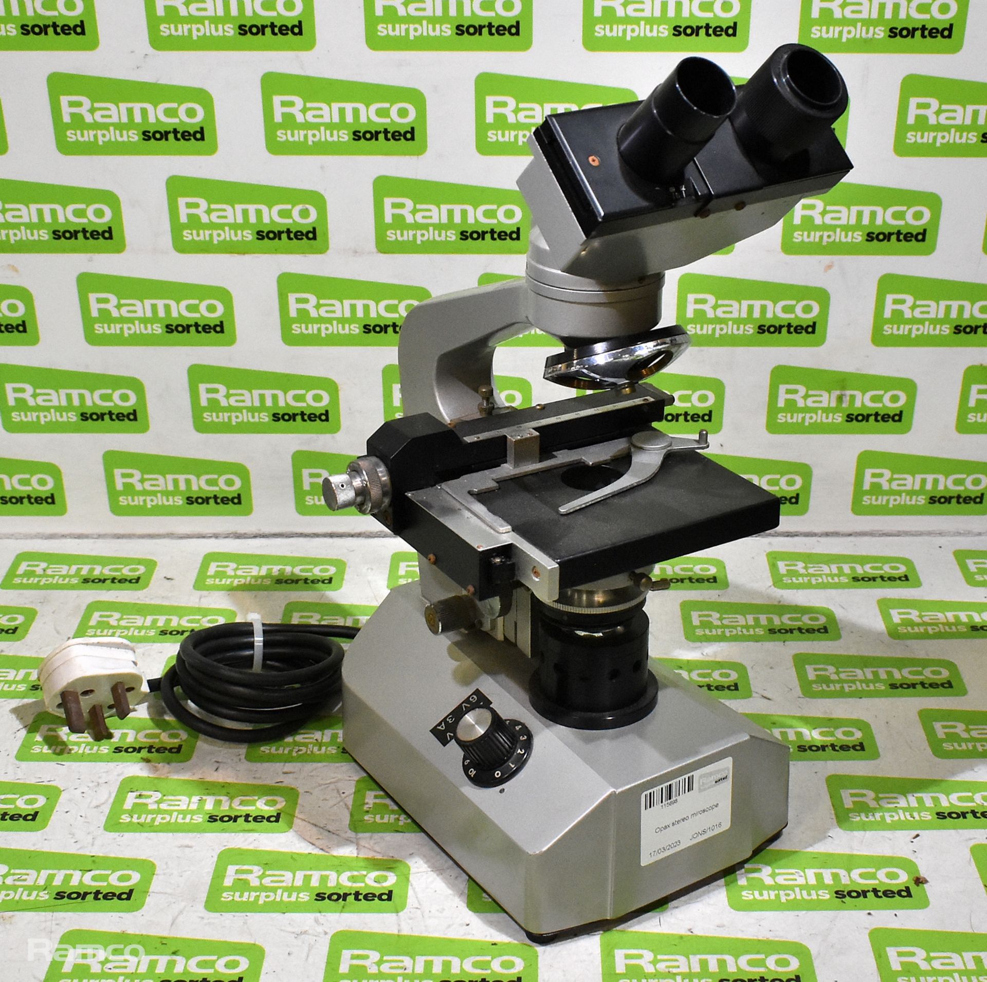 Opax stereomicroscope