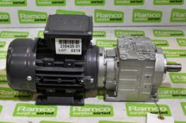 TEC MS 632-4 230-480V 3-phase electric motor with Varvel FRD03-G ratio 47.074:1 gearbox