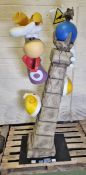 Life Size Rayman - The Tower of Leptys Statue - W 650 x D 650 x H 1700mm (approx)