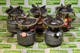 5x Coleman dual fuel stoves - check pictures for models