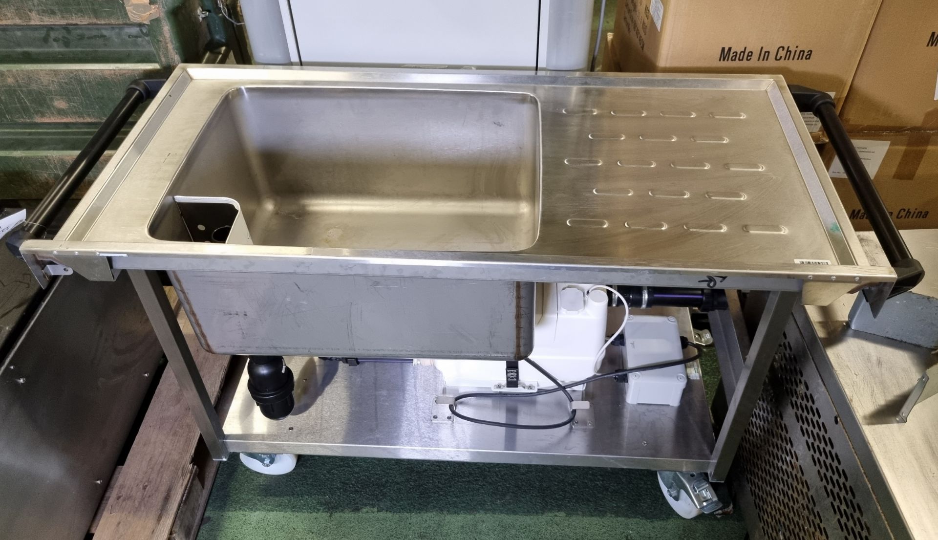 Stainless Steel Portable Sluice Sink Assembly - W 1200mm x D 600mm - Bild 2 aus 5