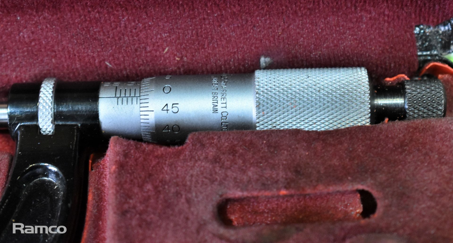 Starrett No 436 25-50mm micrometer caliper with case (incomplete) - Image 3 of 4
