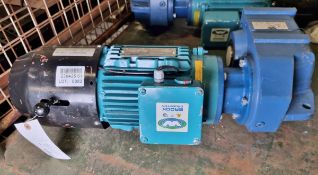 Brook Crompton WP-DA90STX-C - 1.1kW - 230-400V - 3-phase electric motor with Fenner 782A1524N ratio