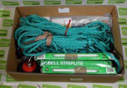 Oxygen hose assemblies, fibre support cords, striplight tubes 284mm, small wheel set