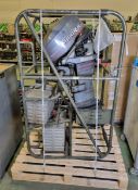 Mariner 20, 20Hp Outboard motor in travel cage with Barrus 5L fuel tank. Total hours 143