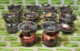 10x Multi type dual fuel cooking stoves - Colemans / Peak1 - check pictures for models