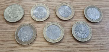 Collection of collectable £2 coins plus solid 1986 £2 coin