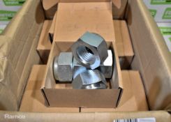 Fabory 36mm nylon insert locking nut - 1 box of approx 30