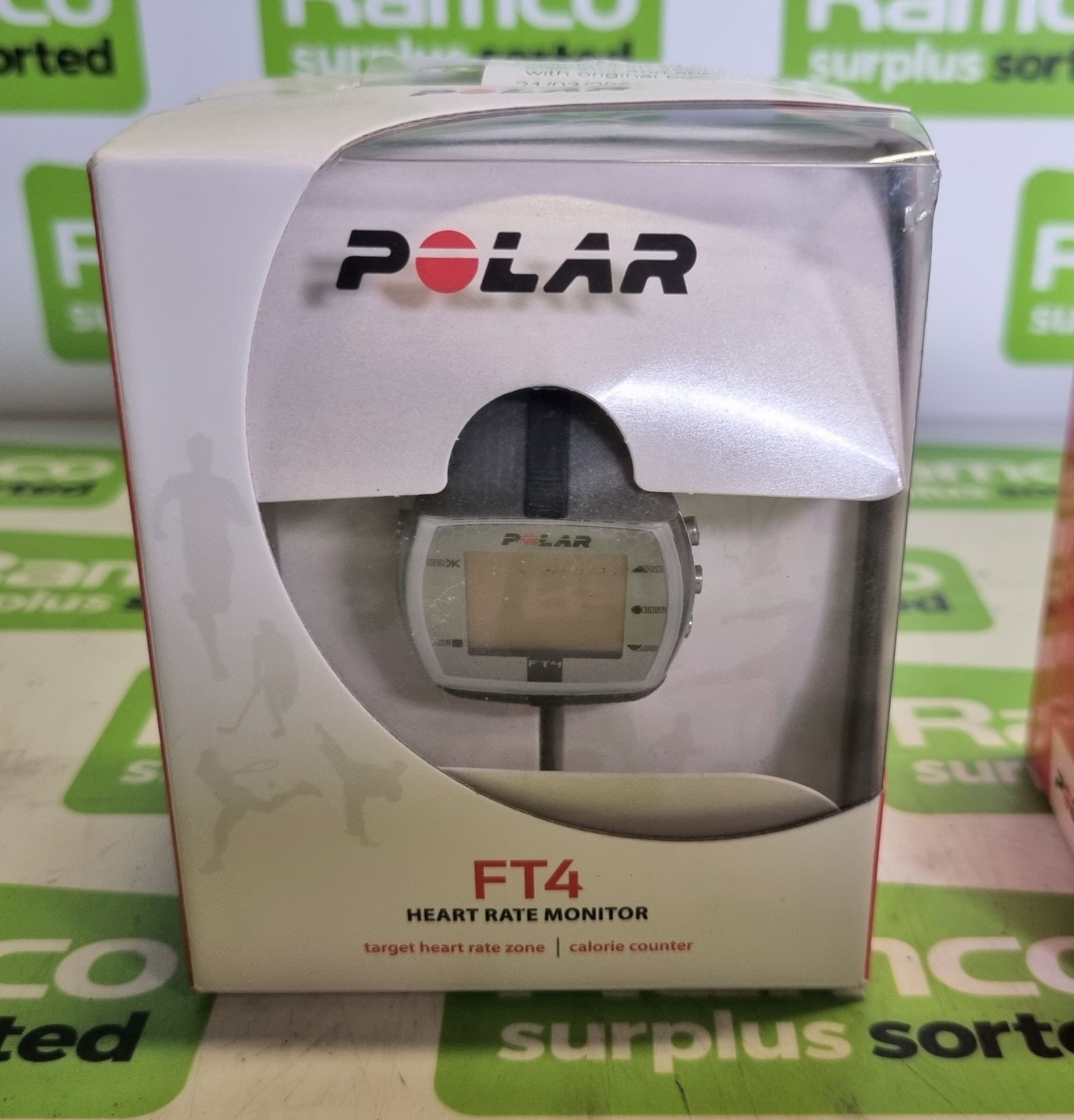 3x Polar FT4 Heart rate monitor watches with calorie count indicator and chest strap - Image 3 of 4