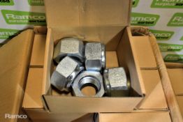 3 boxes of Fabory 36mm nylon insert locking nut - approx 30 per box