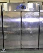 Electrolux Stainless steel, double, upright refrigerator - W 1400 x D 800 x H 2075mm