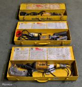 REMS Tiger reciprocating saw parts in 3 cases - AS SPARES OR REPAIRS