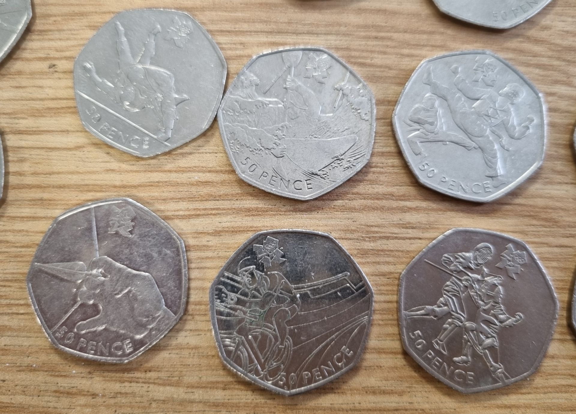 Collection of collectable 2012 Olympics 50p coins - Full set of 29 coins - see pictures - Image 9 of 11