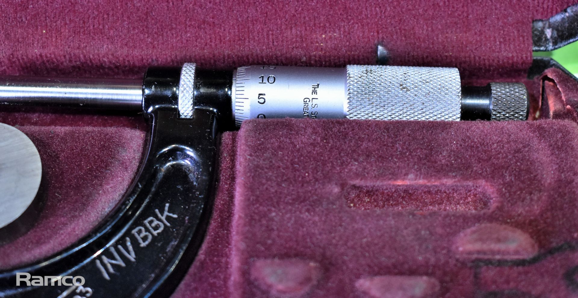 Starrett No 436 25-50mm micrometer caliper with case (incomplete) - Image 3 of 3
