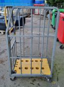 Roll cage trolley with adjustable sides - 90 x 66 x 150cm