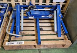 Weber UK WT500FLEX hydraulic wheel moving trolley - capacity: 500kg