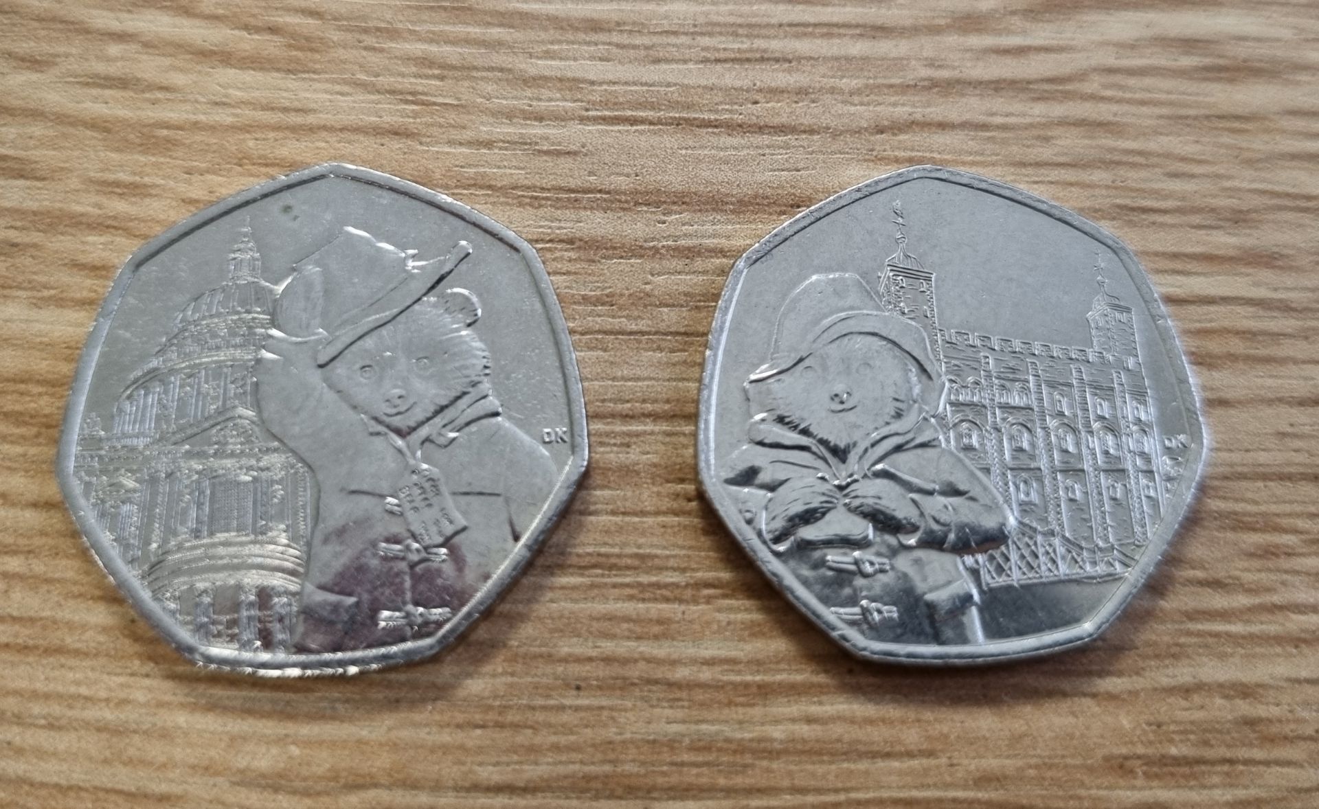 Collection of collectable Paddington Bear 50p coins - Full set of 4 coins - Image 3 of 4