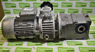DMM MS114 230-400V 3-phase electric motor & gearbox