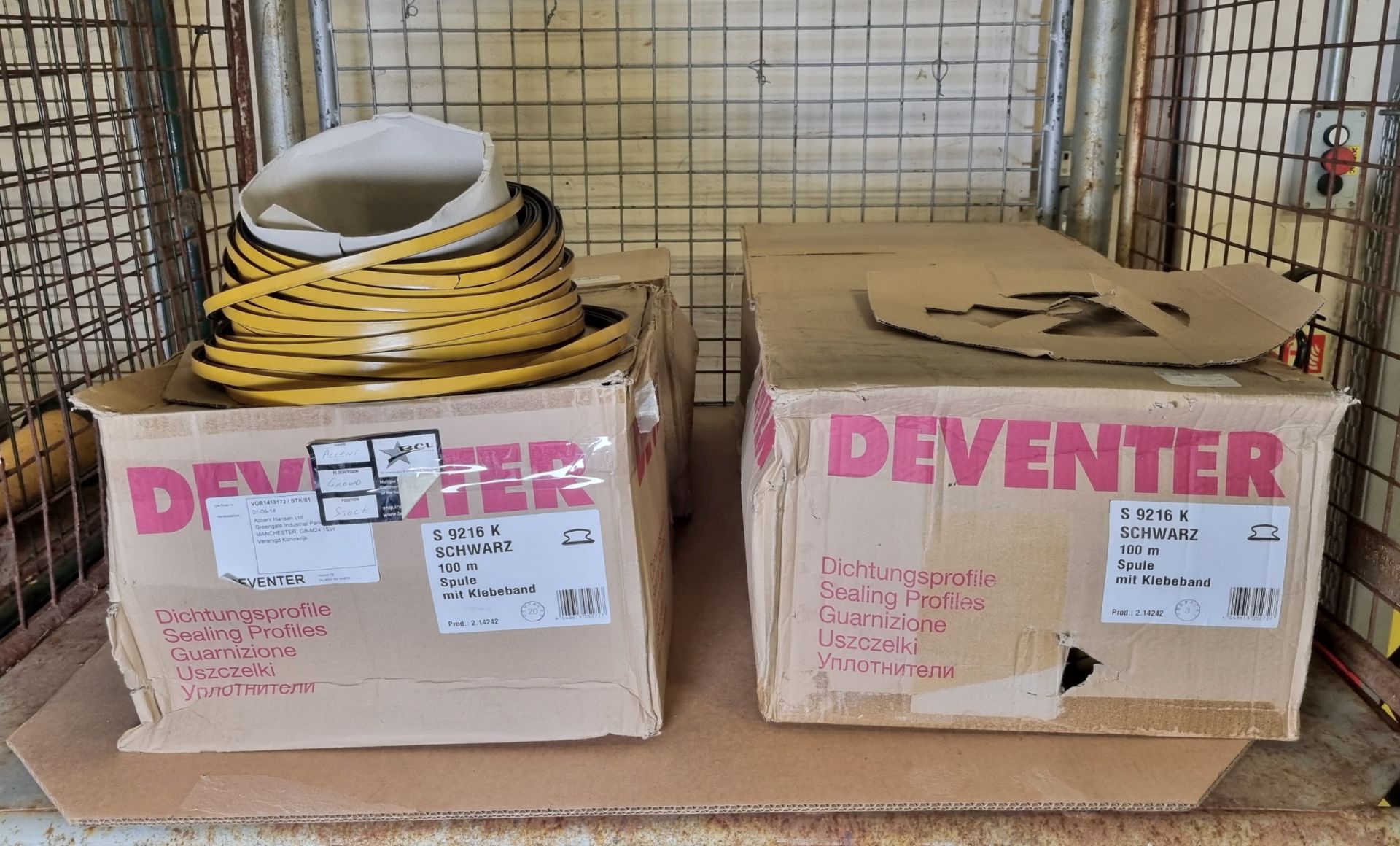 4x boxes of Deventer black rubber seals - 10 x 3mm x 100Mtr